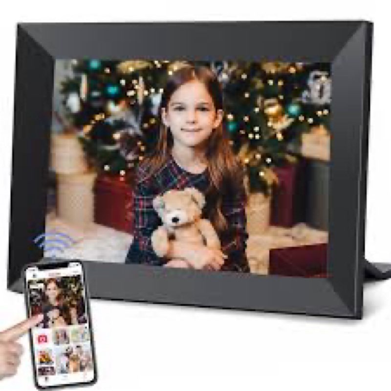 Frameo 10.1 Inch WiFi Digital Picture Frame with 32GB Storage,1280 * 800P IPS HD Touch Screen,Send P