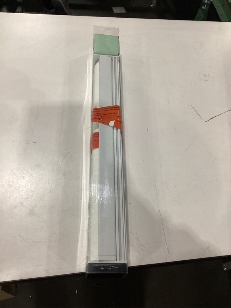 Condition photo showing As Is for white cordless blinds 