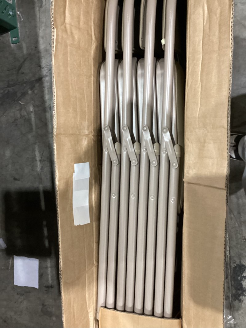 Sweetcrispy Folding Chair 16 Pack, Leather Padded Folding Chairs, Sturdy Metal Foldable Chairs, Easy