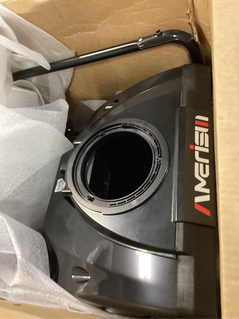 Condition photo showing Good Condition for Corded Electric Snow Blower 18-Inch Snow Thrower with 15 Amp Motor, 2200 RPM Rubber Auger, 30 Ft Throw Distance, Lightweight Snow Removal Machine for Sidewalk, Patio & Small Yards