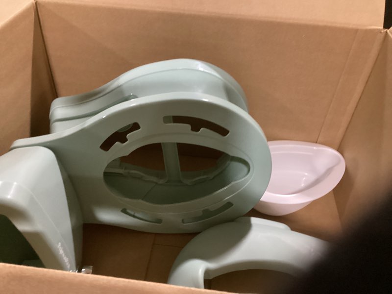 Condition photo showing As Is for Ingenuity My Size Potty Pro in Green, Infant Potty Training Toilet, Lifelike Flushing Sound, for Ages 18 Months, Up to 50 Pounds