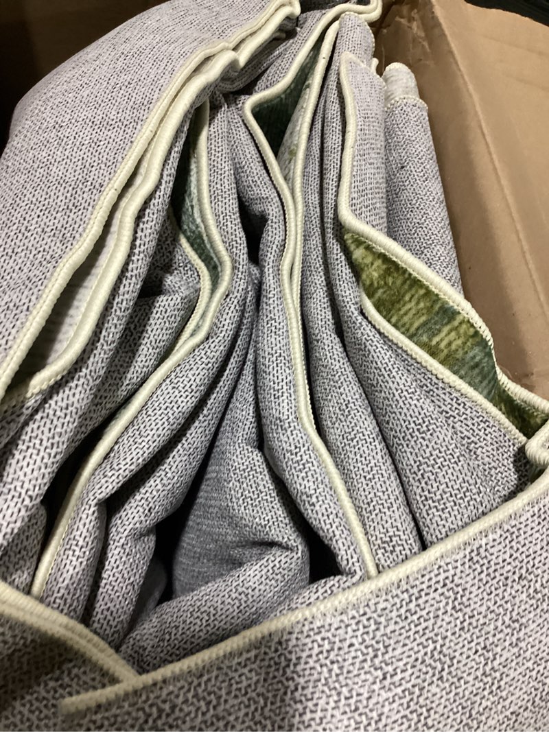 Condition photo showing New/Like New for kelarea living room rug, 8x10 rug modern abstract washable rugs green faux wool vintage carpet, non slip large rugs for bedroom, dining room, college dorm, home office 8' x 10' (rectangular) green