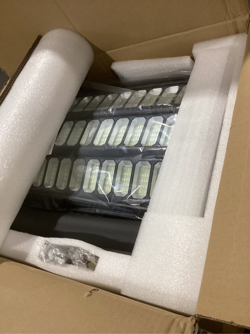 Condition photo showing Good Condition for Deepn Solar Street Light, Commercial Grade Solar Lights Outdoor IP67 Waterproof, 8700W LED Flood Security Lights Motion Sensor & Dusk to Dawn Outdoor Lighting for Parking Lots, Streets & Yard, 2 Pack