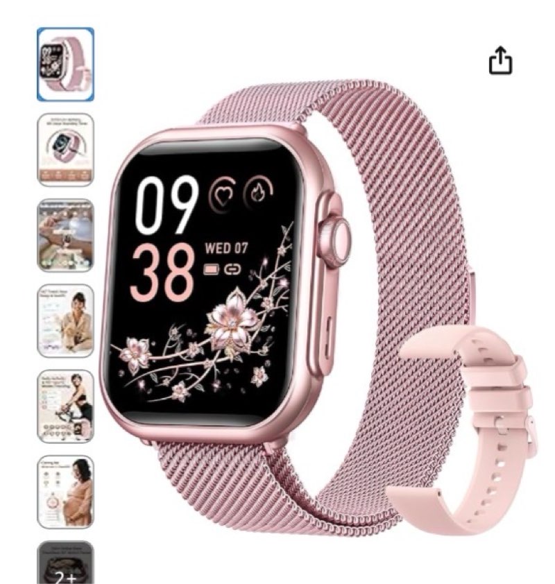 smart watches for women, fitness tracker watch for sleep/heart rate/spo2/blood pressure monitor, 1.8