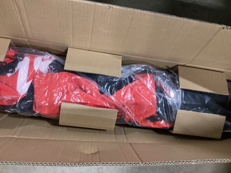 Condition photo showing New/Like New for 12x9ft / 16x10ft Barricade Backstop Net, Ball Sports Barrier, Practice Net for Baseball, Softball, Lacrosse, Soccer, Basketball and More 12x9 ft - Red