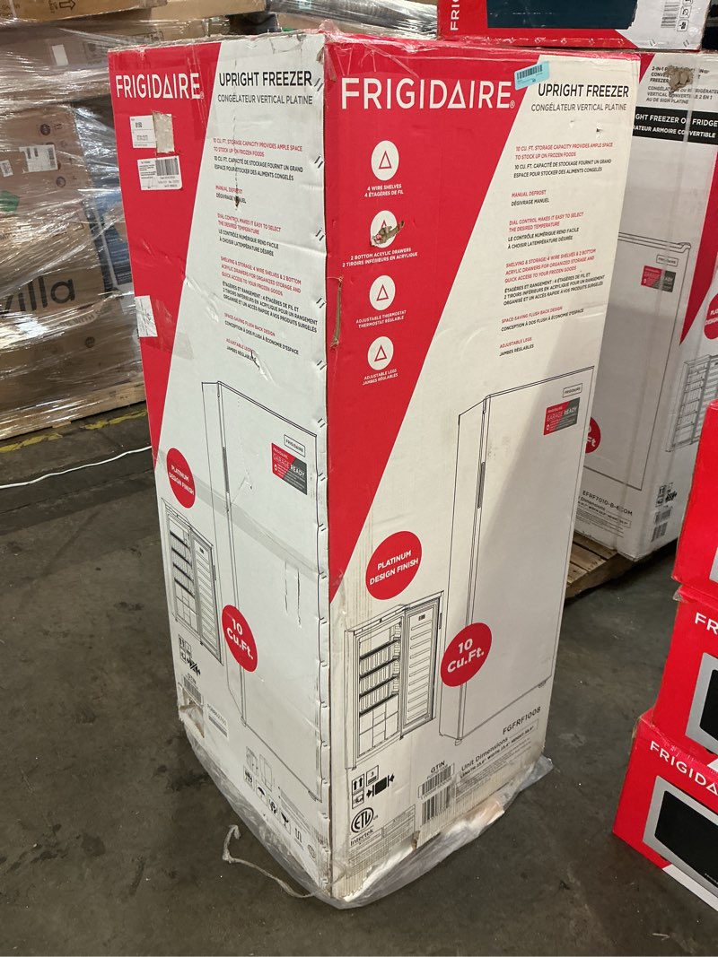 Condition photo showing Good Condition for Frigidaire 10 cu. ft. Gallery Upright Freezer