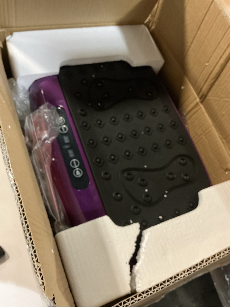 Condition photo showing Good Condition for Lifepro Vibration Plate Exercise Machine with Magnetic Acupoints - Full Body Vibration Platform for Beginners and Recovery - Ideal Lymphatic Drainage Massager for Muscle Toning and Overall Fitness Purple