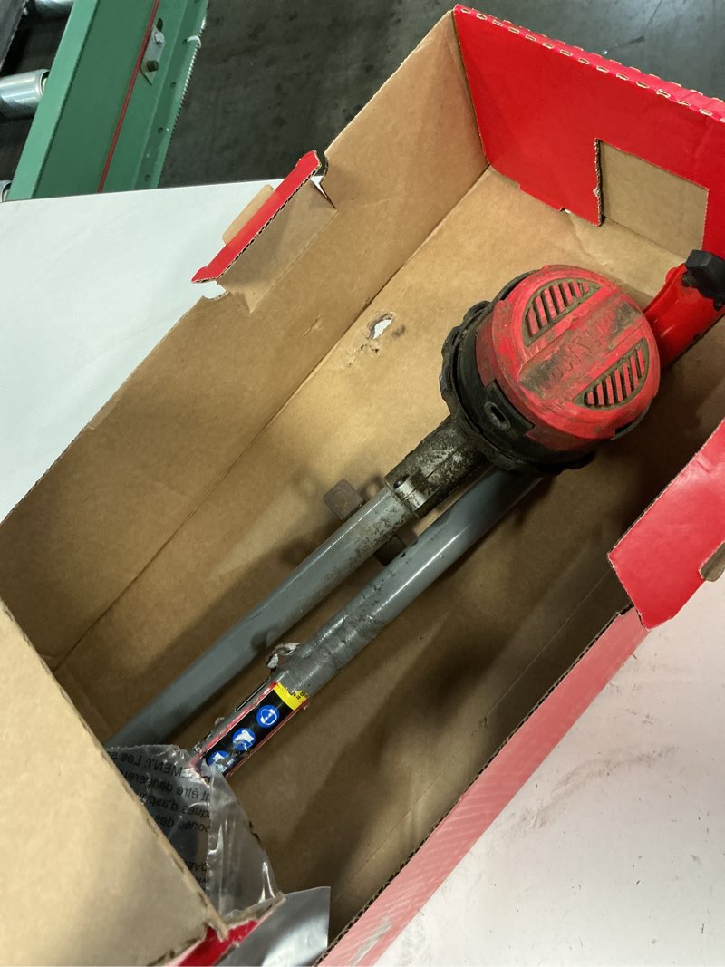 Condition photo showing As Is for craftsman ws4200 30-cc 4-cycle 17-in straight shaft attachment capable gas string trimmer