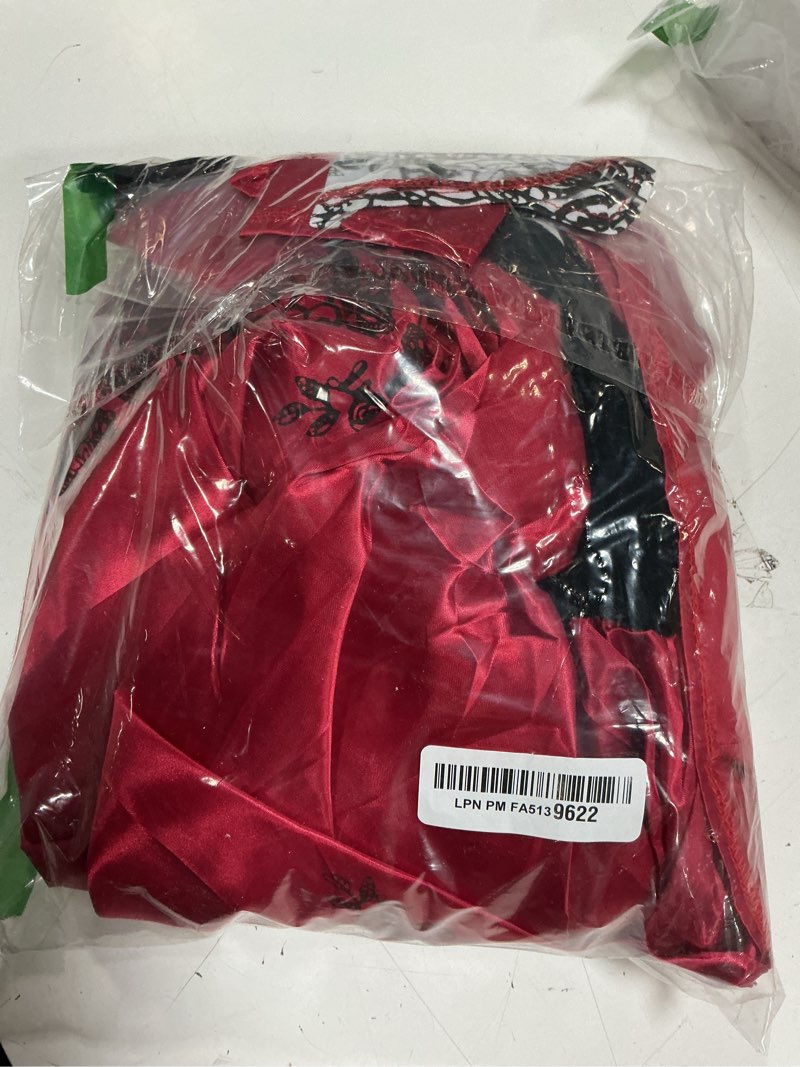 Condition photo showing Good Condition for Cuteshower Women Little Red Riding Hood Costume Halloween Hood Cape Party Dress 6-8 Red