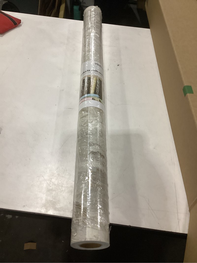 Condition photo showing Good Condition for veelike wide 32''x354'' beige gold marble contact paper for countertops peel and stick waterproof countertop vinyl wallpaper for kitchen bathroom glossy marble wallpaper peel and stick for walls table 32" x 354" beige gold