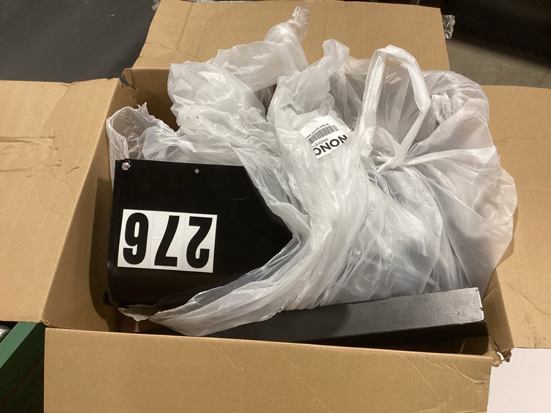 Condition photo showing As Is for Mailboxes for Outside Post Mount, Black Metal Mailbox, Standard Size, 20 x 8.7 x 6.7 Inches