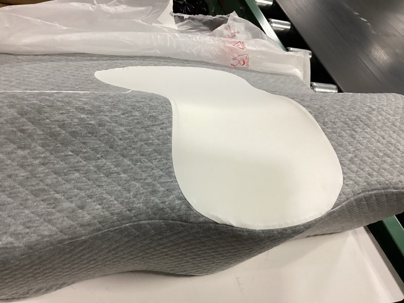 Condition photo showing Good Condition for Bed Wedge Pillow for Headboard, Ergonomic Wedge Pillow for Sleep Apnea Memory Foam Reading Pillow for Back, Neck & Head Comfortable Support-Grey