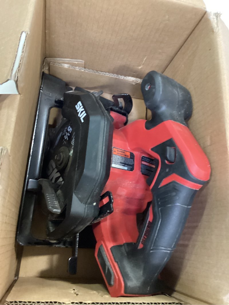 Condition photo showing As Is for SKIL PWRCore 12 Brushless 12V Compact 5-1/2 Inch Circular Saw, Bare Tool - CR541801 (B07MWSTXBK)