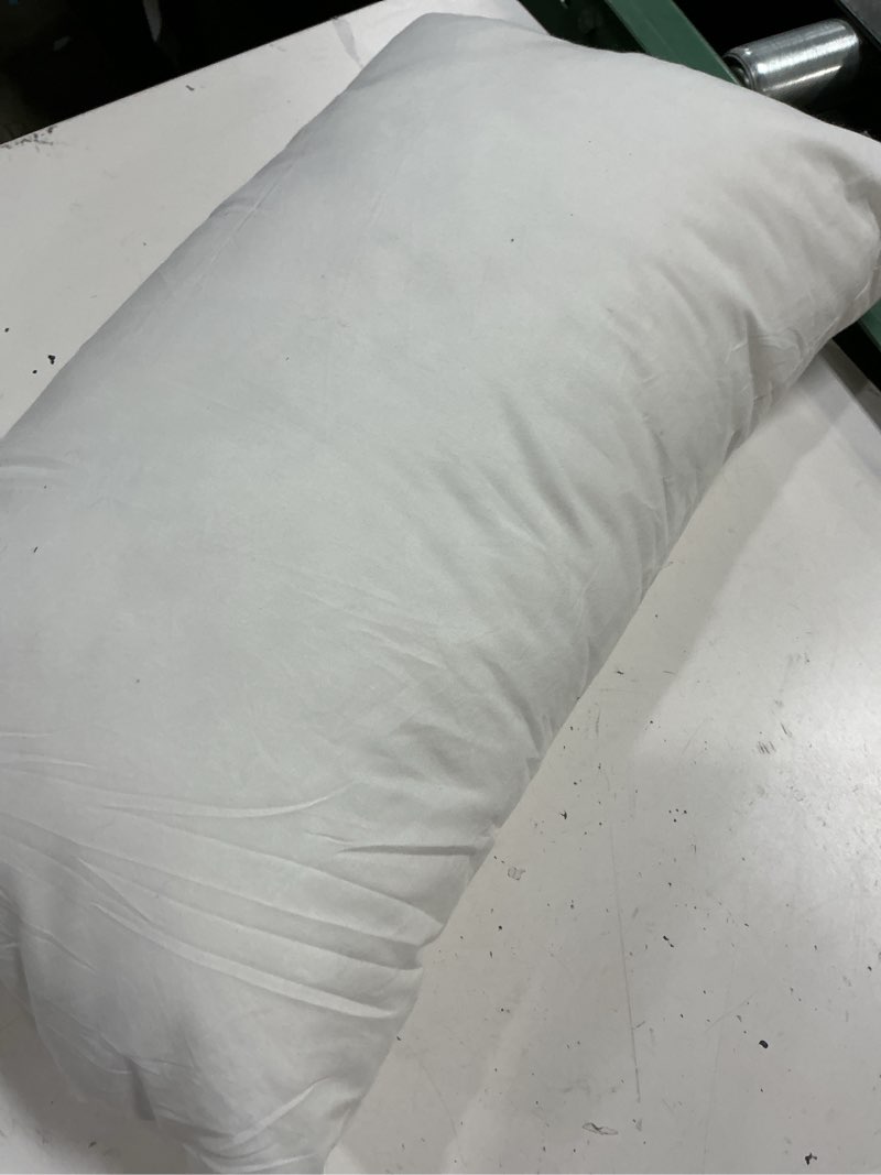 Condition photo showing Good Condition for artscope 12x20 outdoor pillow inserts, synthetic down waterproof lumbar throw pillow inserts, soft decorative outdoor pillows for couch sofa bed patio furniture white 12x20 inch (pack of 1)