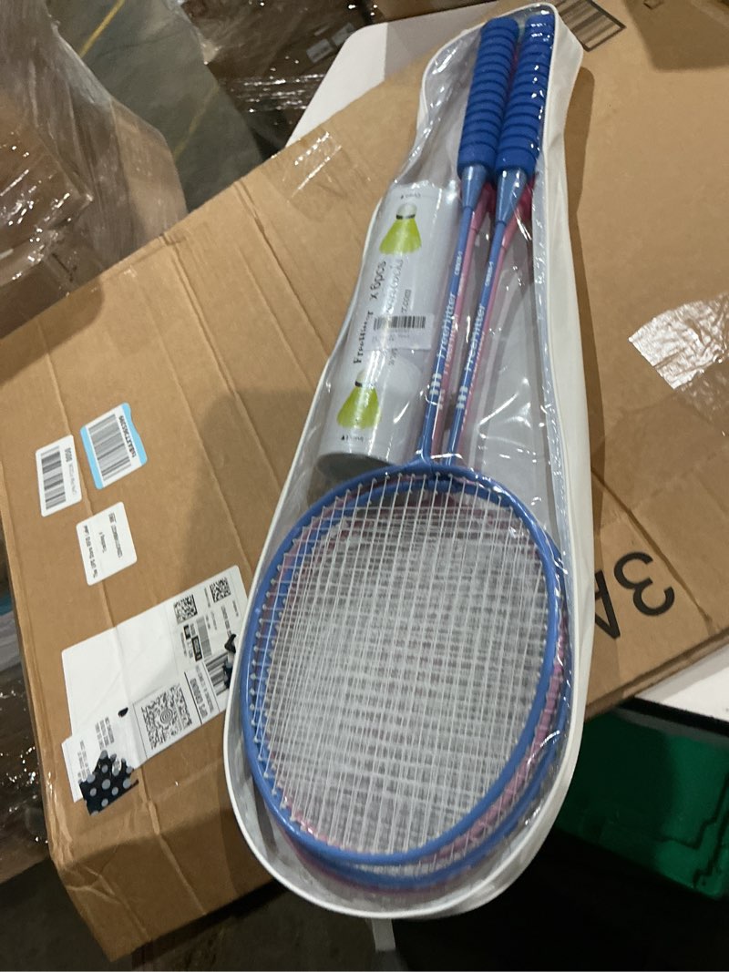 Condition photo showing Good Condition for badminton racket set with carrying bag set of 4 badminton for 4 players lightweigt badminton rackets with 6 nylon shuttlecocks birdies backyard raqueta de bádminton
