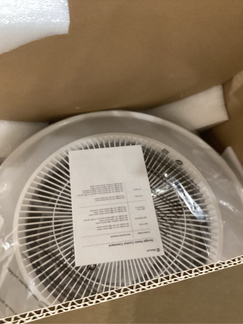 Condition photo showing New/Like New for Smart RGB Ceiling Fans with Lights and Remote?20" Low Profile Ceiling Fan with Light ,6-Speed Wind & Dimmable LED,1000+RGB Ambient Light ,Flush Mount Ceiling Fan Compatible with Alexa and Google Home White1065