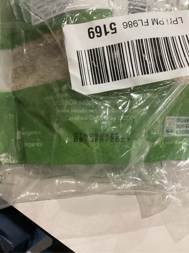Condition photo showing New/Like New for (Best by jan 2027)Organic Toasted Sesame Seeds (Unhulled) - Gluten-Free Topping for Asian Dishes, Ready to Eat Straight From the Bag, Roasted Seeds Great for Baking and Cooking at Home, Resealable Bag,toasted unhulled (Pack of 1)
