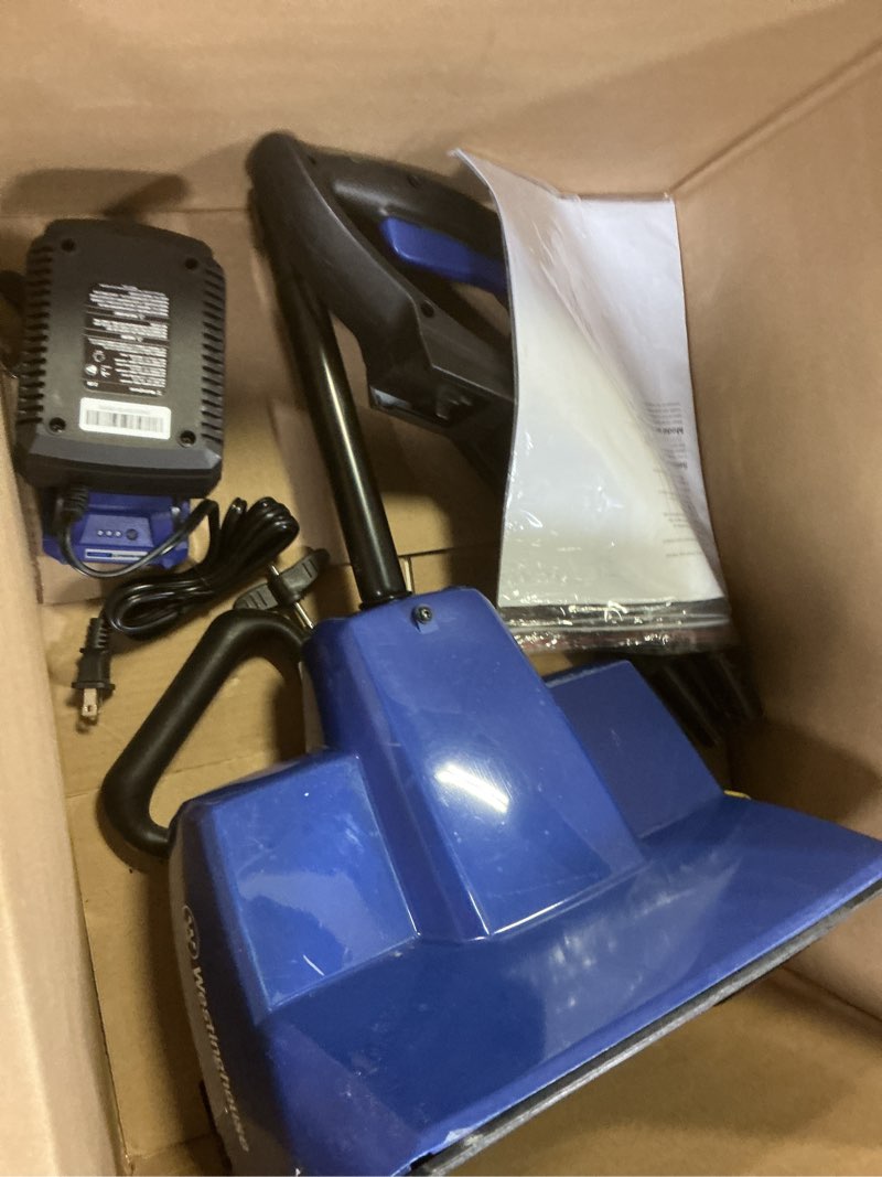 Condition photo showing Good Condition for Westinghouse WSnow11S 24V Cordless Snow Shovel 11 Inch Kit, 24V 4Ah Battery, Fast Charger, Electric Snow Shovel with 20ft Throwing Distance, Plows 75lbs/min, Compatible with Snow Joe Batteries 11 Inch with Battery/Charger