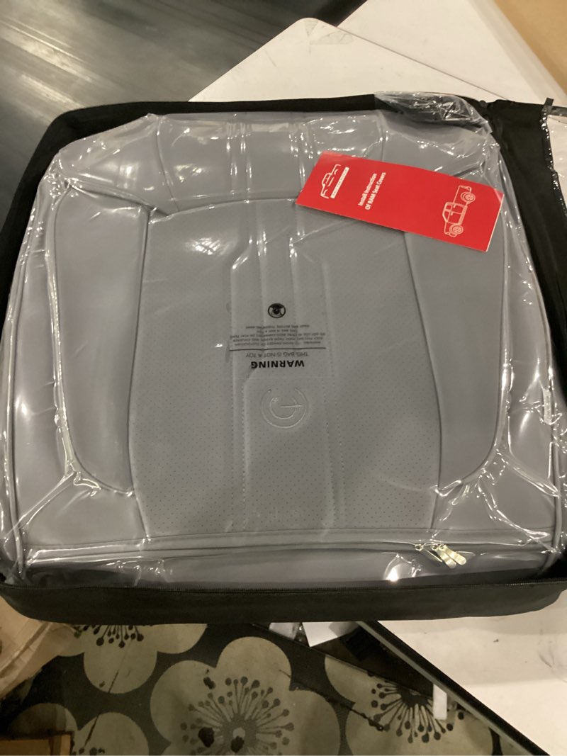 Condition photo showing Good Condition for aoog seat covers custom fit for dodge ram 1500/2500/3500 2002-2026 faux leather seat cover set compatible with crew, regular, quad, mega cab, waterproof car truck cushions (grey, flat, full set) grey full seat (flat rear)