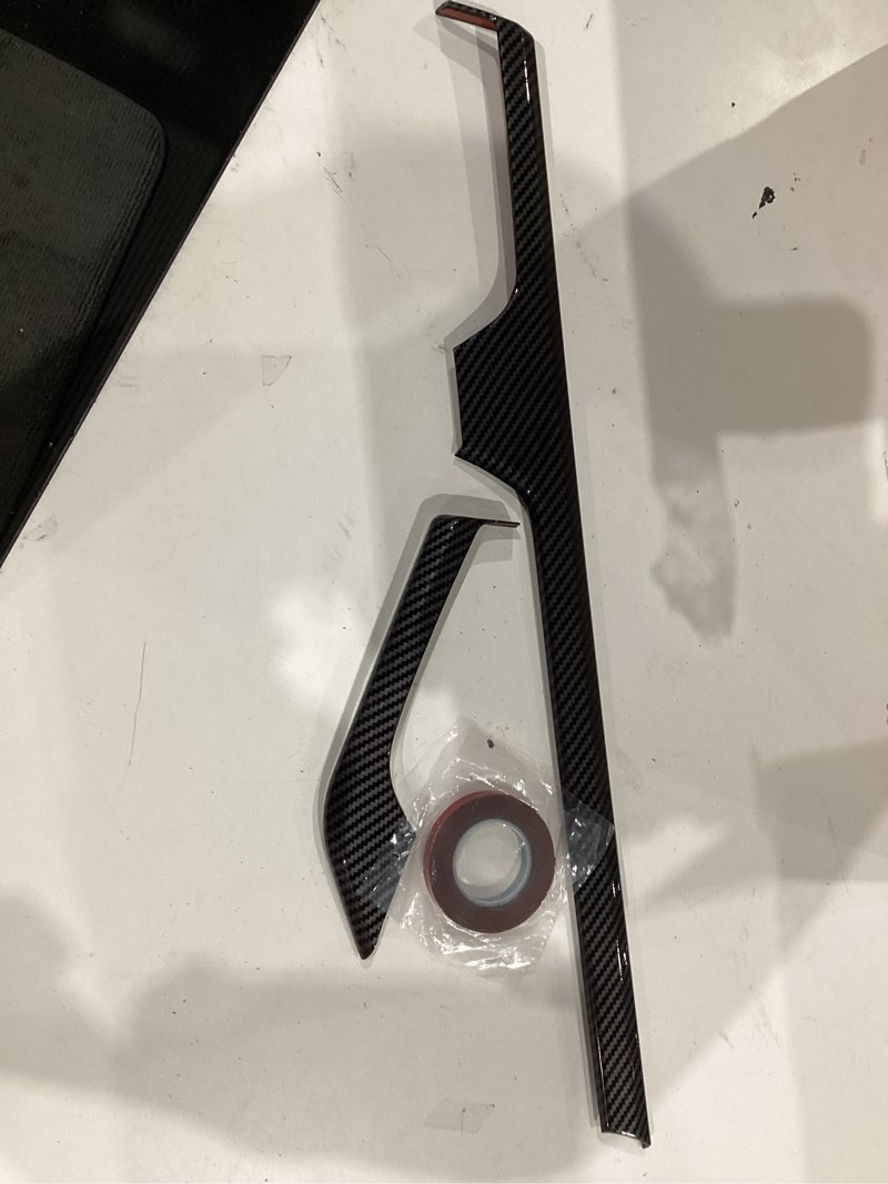 Condition photo showing Good Condition for similar ))))x xotic tech carbon fiber abs car interior front side and console air outlet vent frame trim cover sticker for honda 10th gen civic 2016 2017 2018 2019 2020 2021 carbon fiber air vent frame