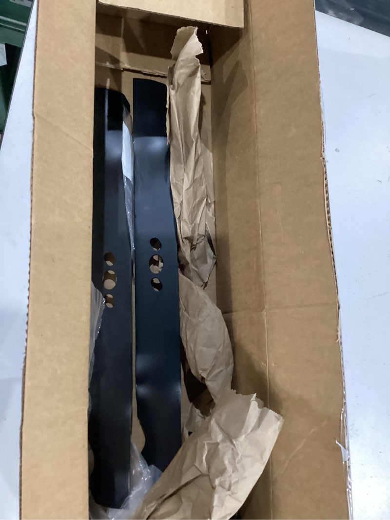 Condition photo showing As Is for lawn mower blade 120-9500-03 compatible with toro timemaster 30" mower,mulching blades 116-6358-03 replace for toro 20199/20200/20975/20977/20120p 30" parts,2 pack 30" 120-9500-03