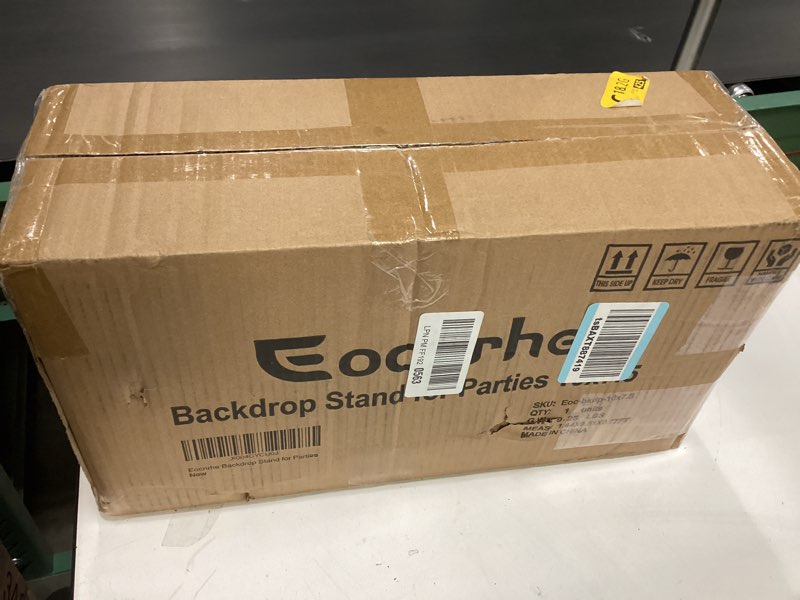 Condition photo showing New/Like New for Backdrop Stand Kit - 6 Widths, 10x7.5ft Adjustable Background Stand for Parties & Studio Photography