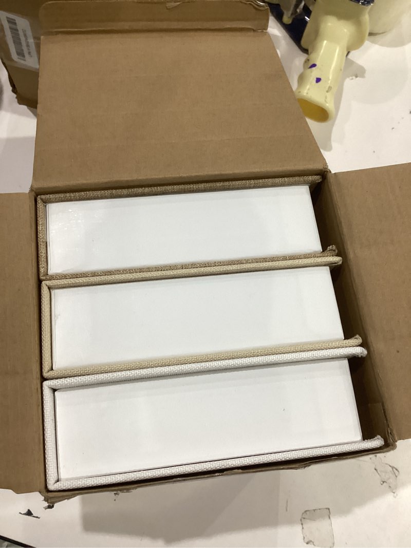 Condition photo showing Good Condition for Tioncy 3 Pcs Fake Book Box Neutral Linen Book Box Decorative Faux Prop Storage for Farmhouse Home Decor shelf Table Card Photo DIY Keepsake Gift(8.6 x 6.1 x 1.8 Inch,Multicolor) 8.6 x 6.1 x 1.8 Inch Multicolor