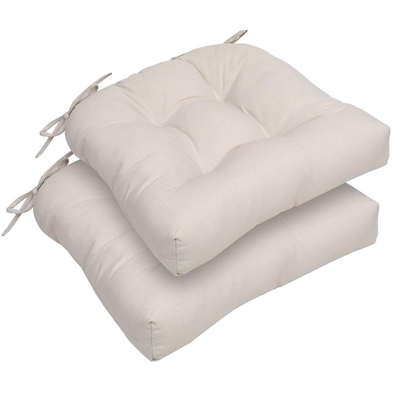 RACE LEAF Patio Chair Cushions 19x19 Inch 4 Pack, Memory Foam Outdoor Seat Cushions Water Resistant 