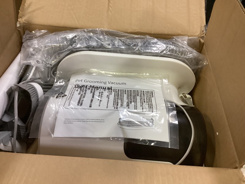 Condition photo showing Good Condition for AIRROBO Dog Grooming Vacuum Kit,12000Pa Strong Pet Vacuum for Shedding,Grooming Hai,Quiet,PG100,2L Large Capacity White