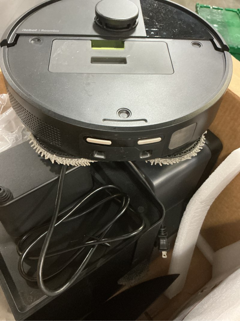 Condition photo showing Good Condition for irobot roomba plus 405 (g185) combo robot vacuum & mop with autowash dock - spinning mop pads, self-empties, pad washing & drying, self-cleaning, pad-lift, lidar navigation black