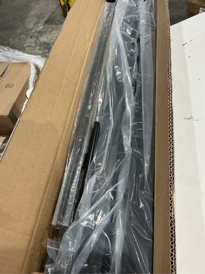 Condition photo showing Good Condition for 36"x45" aluminum gate with self-closing hinges,round tube 3/4" pickets,diy adjustable width black powder coated deck gate kits incl. hinges latch for deck railing patios gardens indoor outdoor aluminum gate with round tube