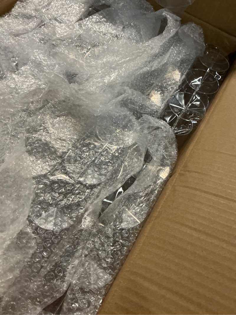 Condition photo showing New/Like New for clear plastic champagne flutes, 96 pcs disposable reusable cocktail cups for home daily life party birthday wedding toasting drinking champagne (6 oz) 96 pack-clear