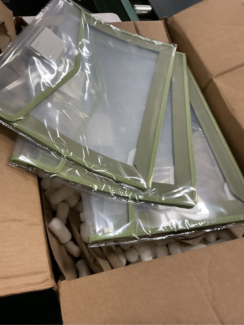 Condition photo showing Good Condition for 11 x 17 inch expandable tabloid size document folder with label a3 plastic folders for documents expanding file wallet envelope size (3, green) green 3