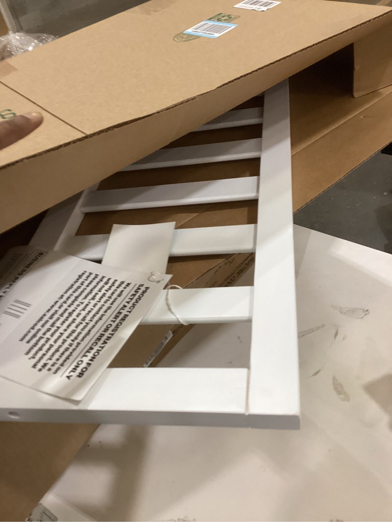 Condition photo showing As Is for Toddler Safe Guardrail Compatible with Delta Children Convertible Crib, Crib Rail for Prevent Toddler from Rolling Off The Bed, White