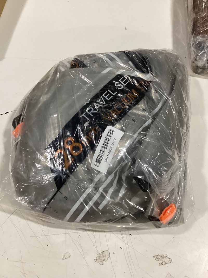 Condition photo showing Good Condition for bagsmart rechargeable wireless pump travel storage bags set, portable space saver bags for travel & home, vacuum compression seal bag for clothing- 15 combo bags 15 combo bags gray