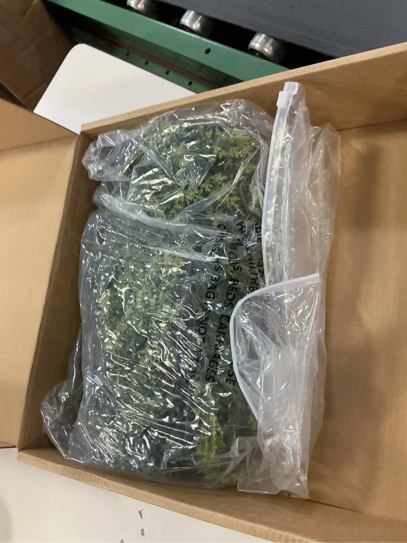 Condition photo showing As Is for 9FT Real Touch Christmas Cedar Garland - 1PCS, Artificial Pine Needles Garlands Realistic Fake Green Faux Garland for Holiday Fireplace,Table,Window,Stairs,Mante,Indoor Outdoor Decor 1 9FT