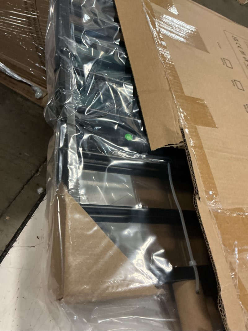 Condition photo showing Good Condition for babelio baby gate for stairs, kitchen & doorways, no bottom bar| one-handed operation| auto-close| hardware mount (drill needed) safety dog/pet gate (black - b17, 26-43" w, 28" h) black 28" h, 26-43" w-standard