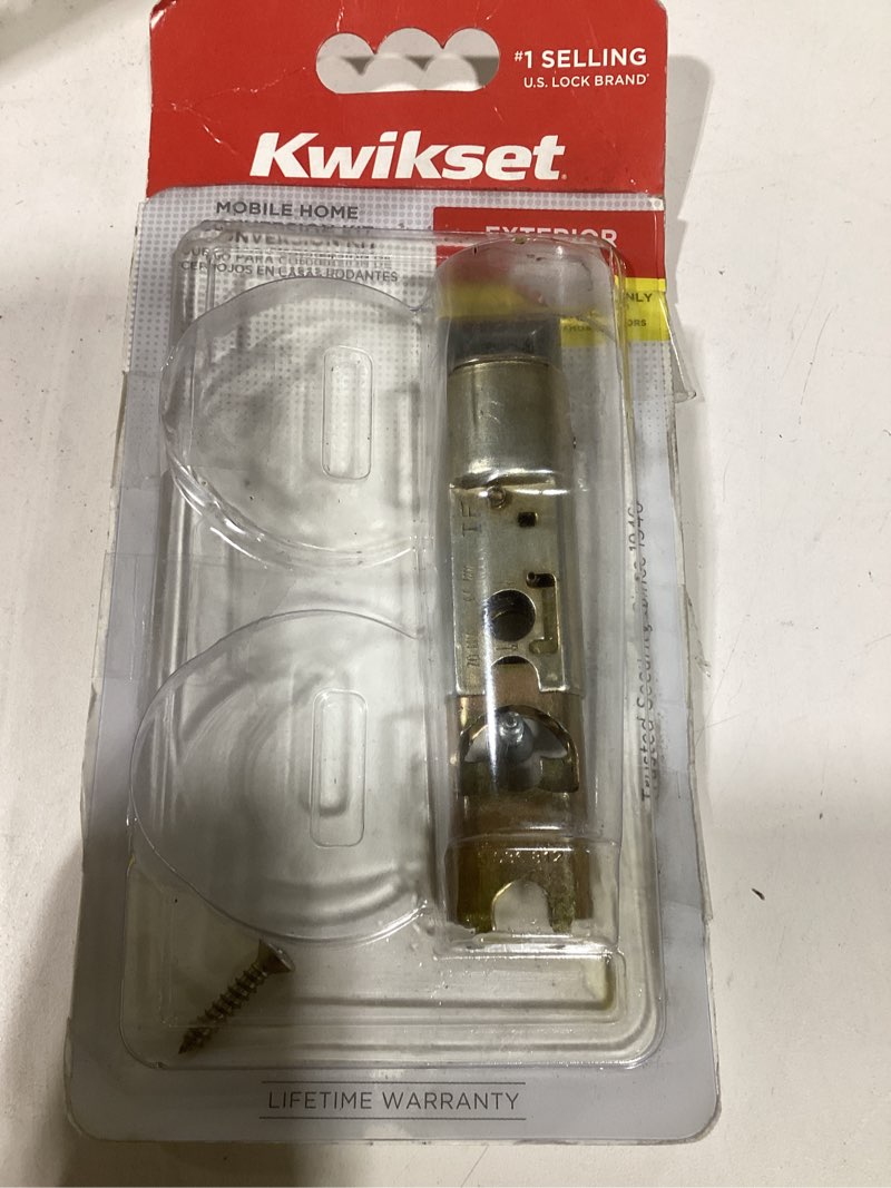 Condition photo showing As Is for Kwikset Pb Mobile Home Exterior Conversion Kit