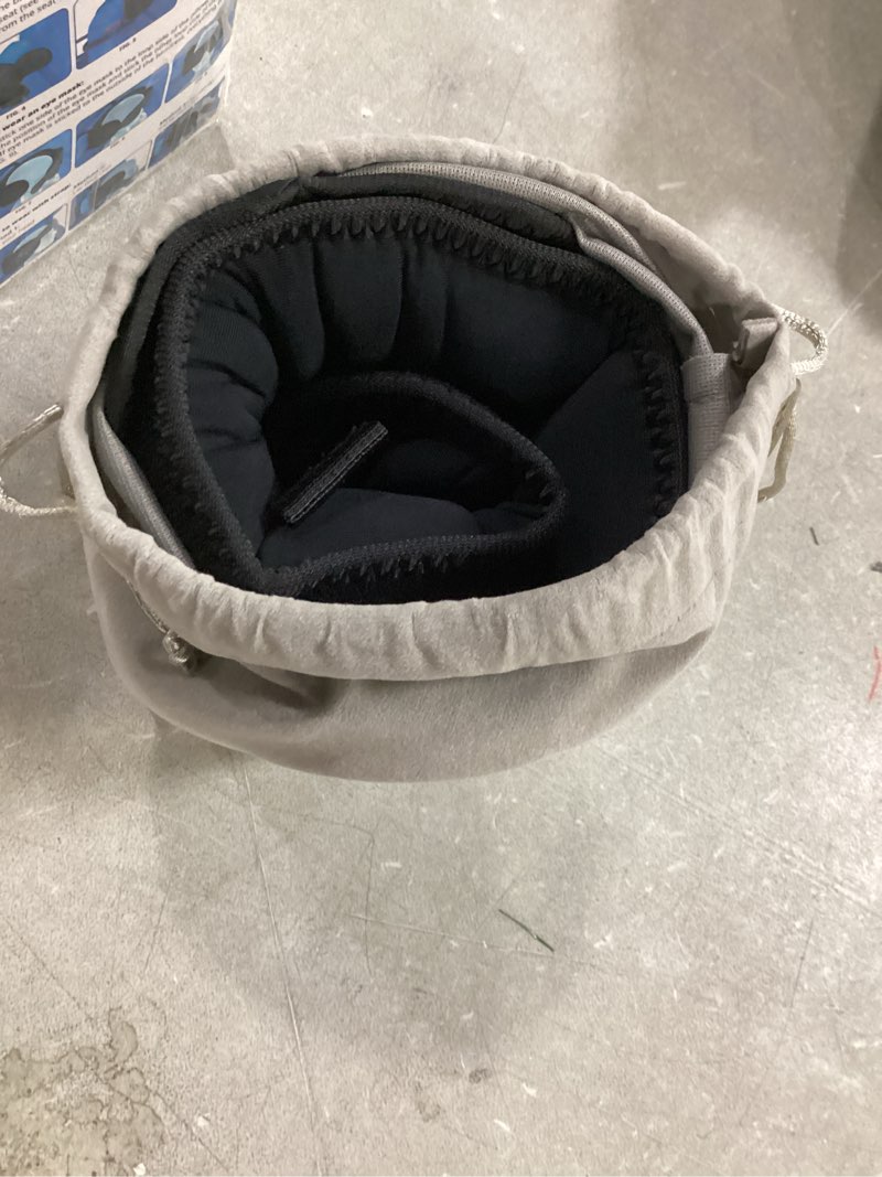 Condition photo showing Good Condition for sarisun travel pillow for all airplane seats, airplane pillows combo with chin strap, 3d eye mask for sleeping, 360° support travel head strap, long flights essentials, stop bobblehead, black