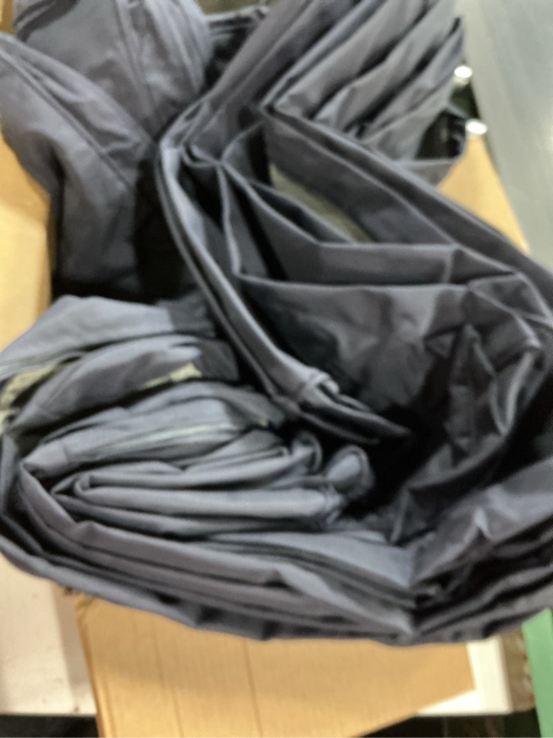 Condition photo showing Good Condition for 14 piece outdoor patio waterproof cushion covers, fits 6-seat wicker rattan sectional couch chair furniture cover replacement set - fade-resistant patio cushion covers with zipper navy blue 25.6*25.6*4 inches