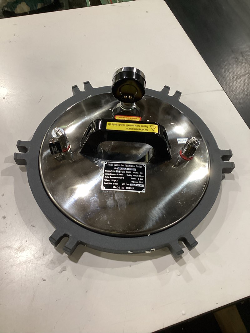 Condition photo showing Good Condition for 8l/2.11gal portable steam autoclave sterilizer, 1.2kw 110v 264.2? stainless steel high pressure steam cleaning machine desktop sterilizer equipment for laboratory and home use