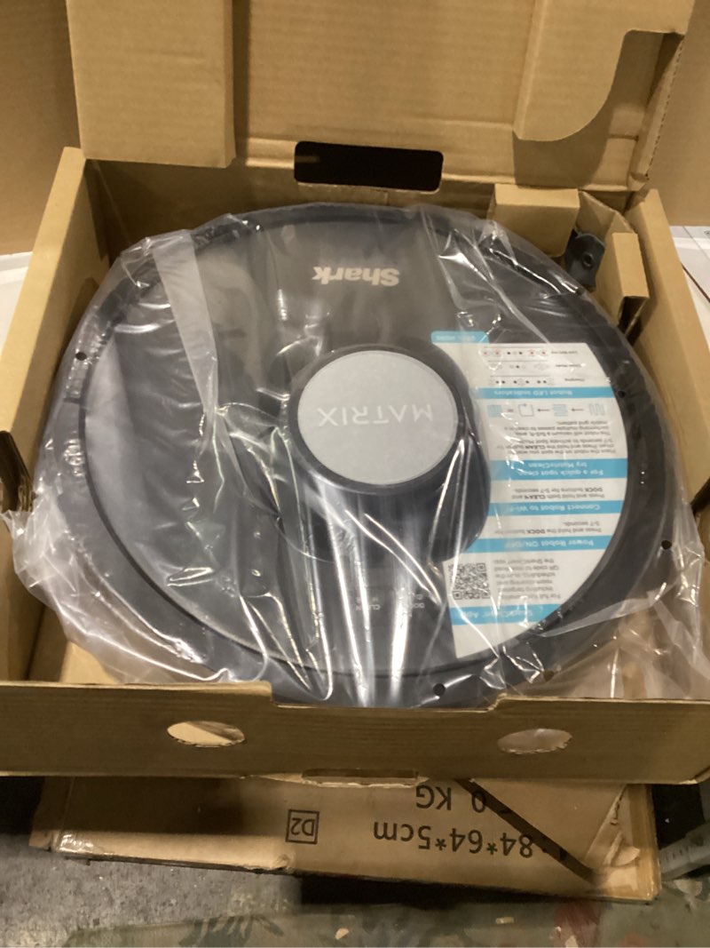 Condition photo showing New/Like New for Shark RV2310AE Matrix Self-Emptying Robot Vacuum with Bagless, 45-Day Capacity, Self-Cleaning Brushroll for Pet Hair, No Spots Missed on Carpets & Hard Floors, Precision Home Mapping, Wi-Fi, Black Matrix Auto Empty (45 Days)