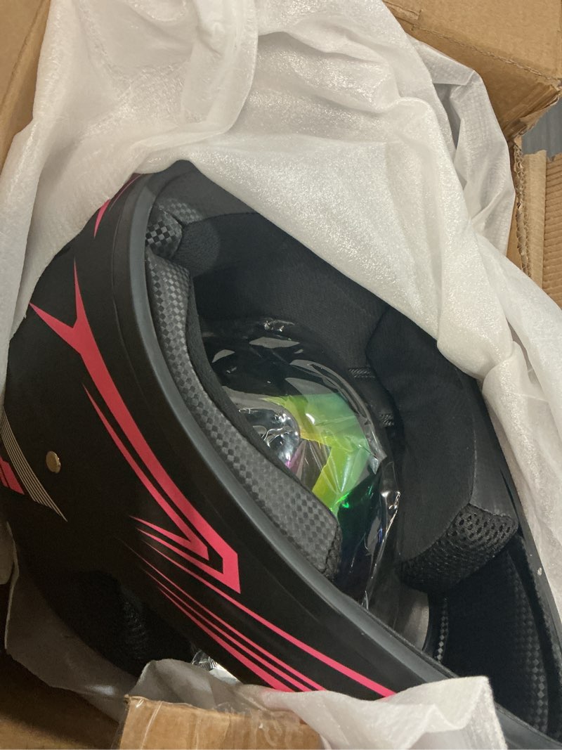 Condition photo showing New/Like New for Youth Motocross Kids Dirt Bike Helmets ATV Bump Safty Full Face Motorcycle Helmet Off-Road Mountain 