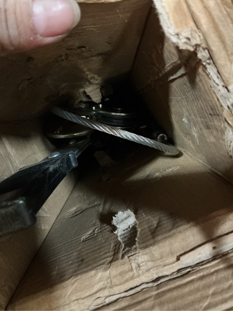 Condition photo showing As Is for neiko 02254a come along winch, 4-ton (8,000lbs) pulling capacity, 9.8ft, 3 hook, heavy duty power cable come along tool with dual gears, hand winch cable, automotive hoist winch puller, recovery gear come along winch 4 ton