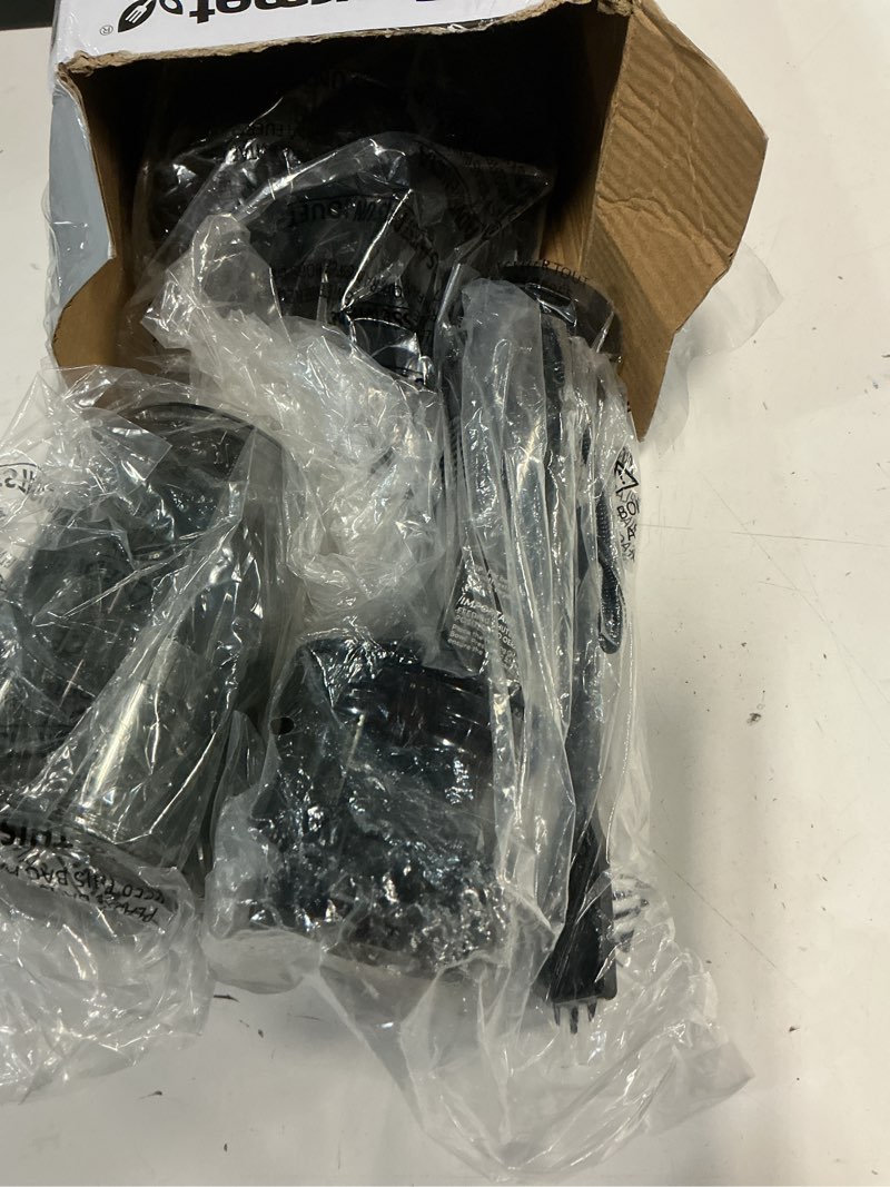 Condition photo showing As Is for elite gourmet ejx600 mini compact small space-saving masticating slow juicer cold press juice extractor, nutrient and vitamin dense, bpa-free tritan, easy to clean, 16 oz juice cup, charcoal grey 16 ounce black