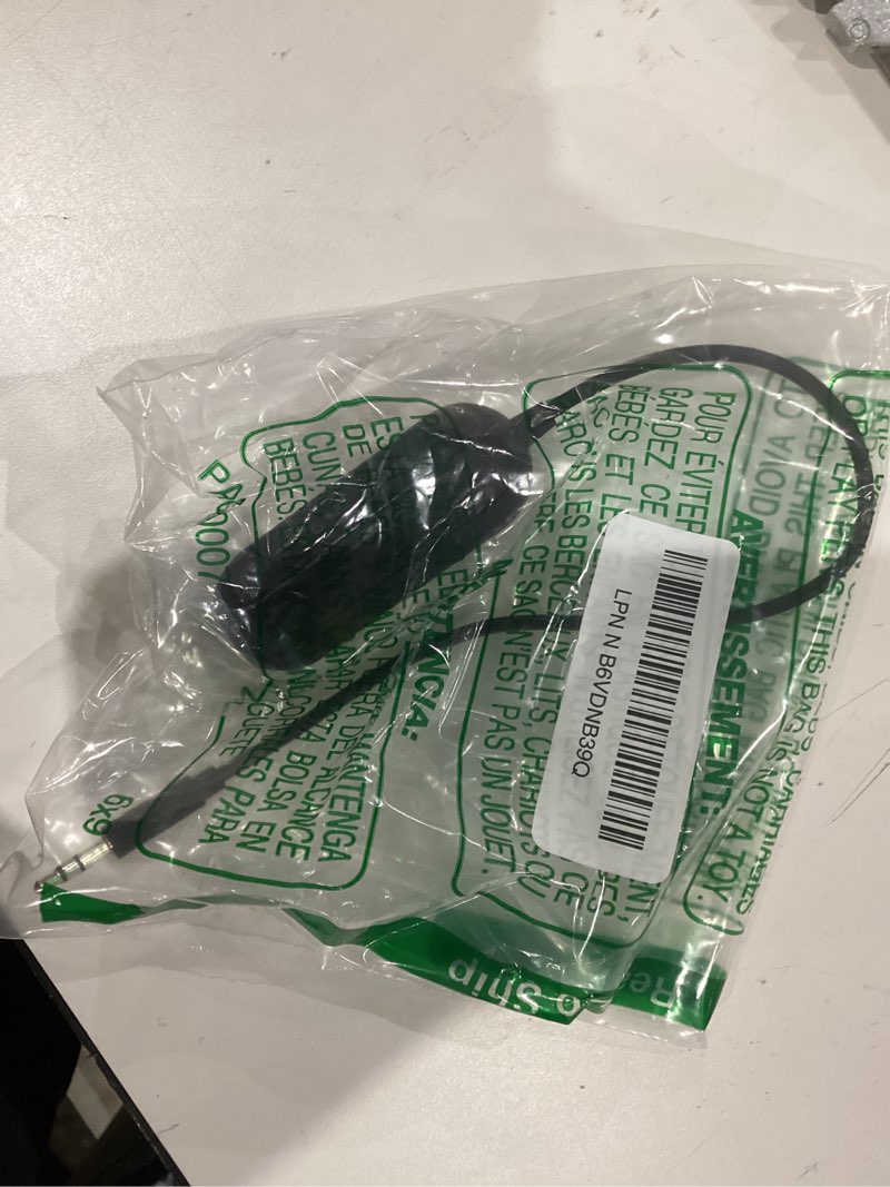 Condition photo showing As Is for besign ground loop noise isolator for car audio/home stereo system with 3.5mm audio cable 1