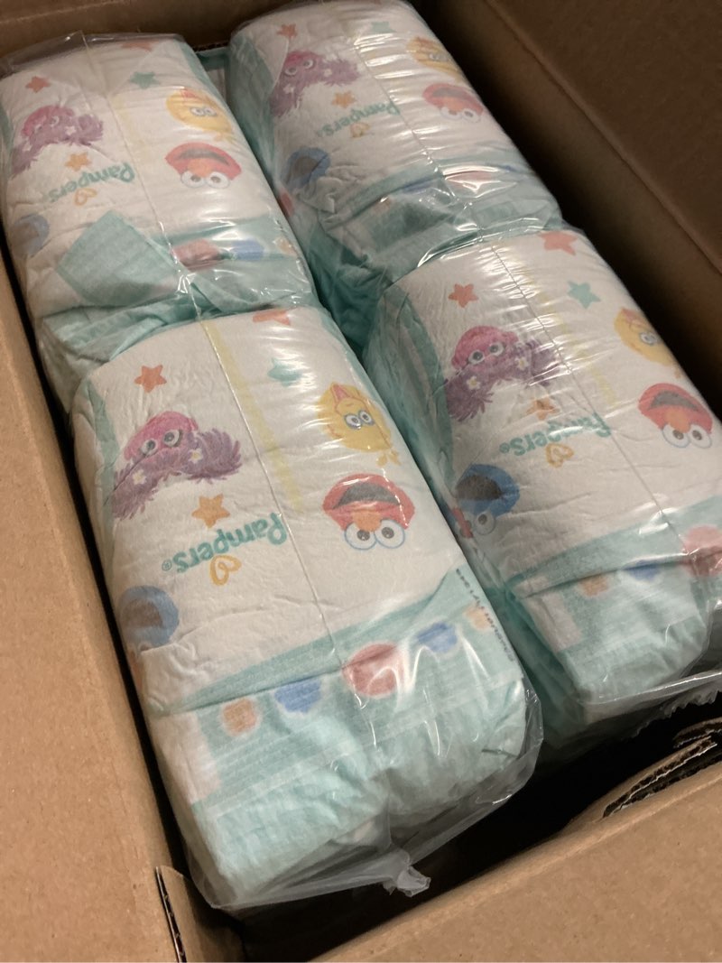 Condition photo showing Good Condition for pampers diapers - baby dry - size 1, 120 count, absorbent disposable infant diaper (packaging may vary) size 1 120