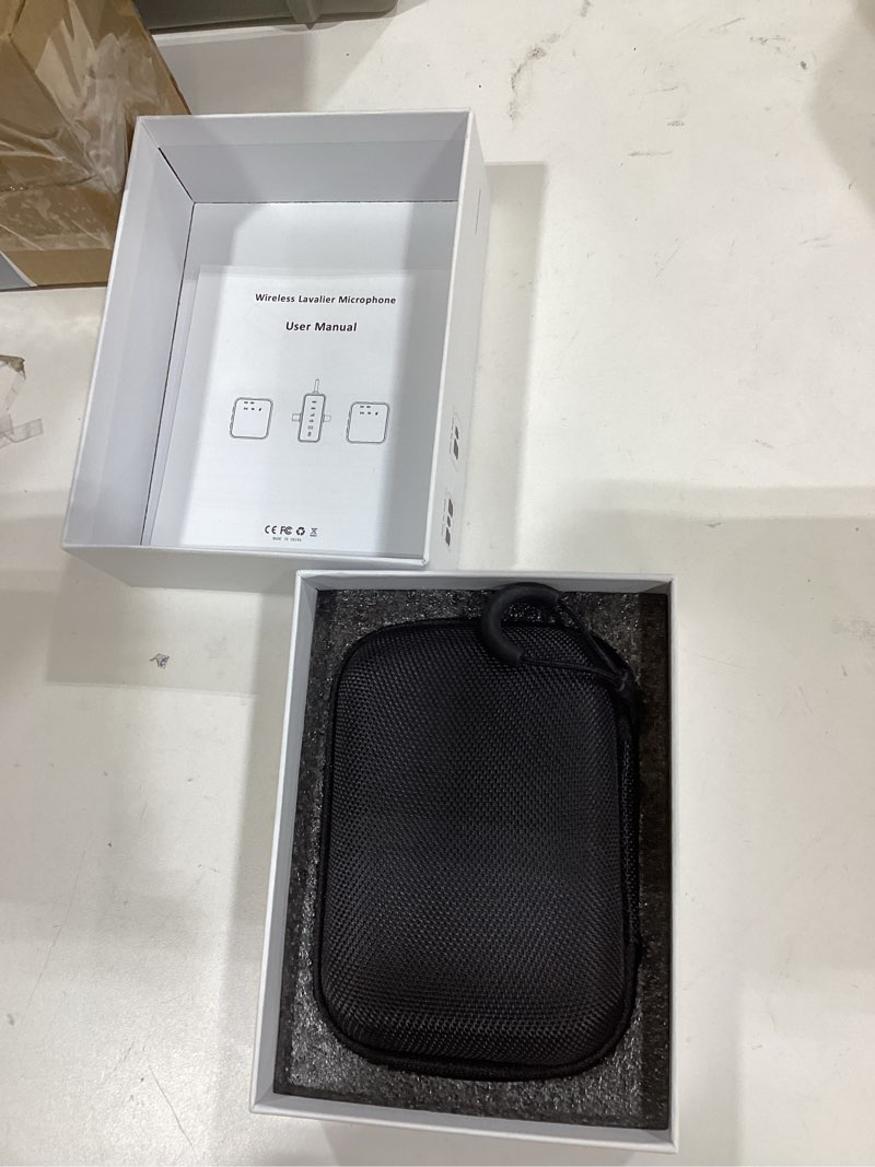 Condition photo showing New/Like New for PQRQP 3 in 1 Microphone for iPhone/Android/Camera, Wireless Microphones, 328ft Transmission, 18H Battery Life, Mini Microphone for Record Interview, Vlogs, Tiktok, Instrument Ebony Black