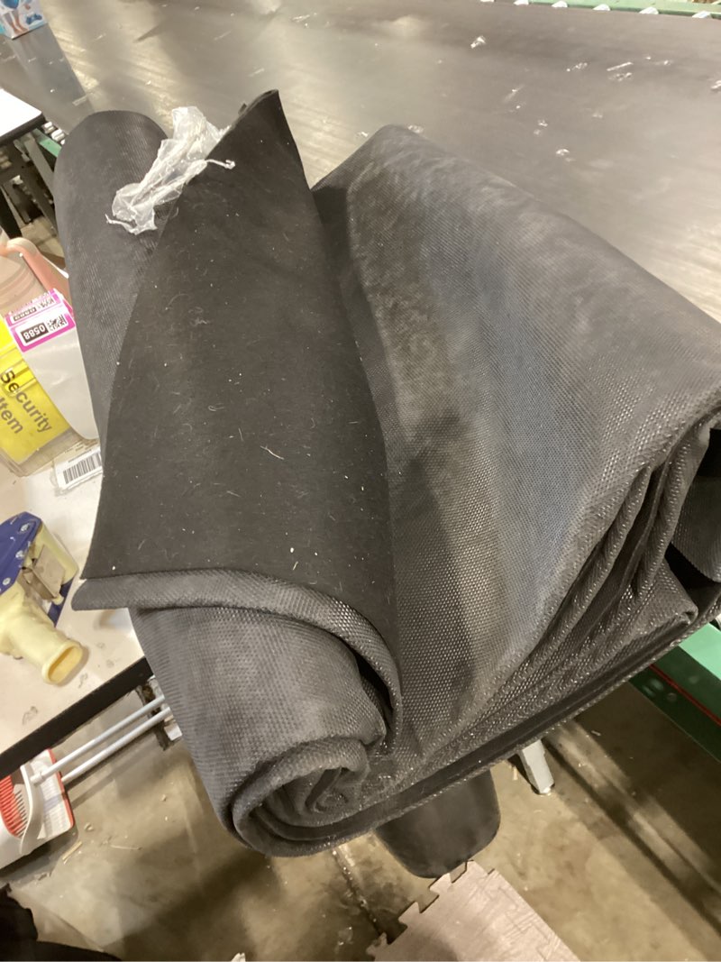 Condition photo showing Good Condition for extra-large garage mat 22' x 8'10" - durable oil mat for garage mats for floor under car, washable garage rug, absorbent floor mats with waterproof liner, garage carpet, oil change mats, car rug 8'10" x 22' (rectangular) black