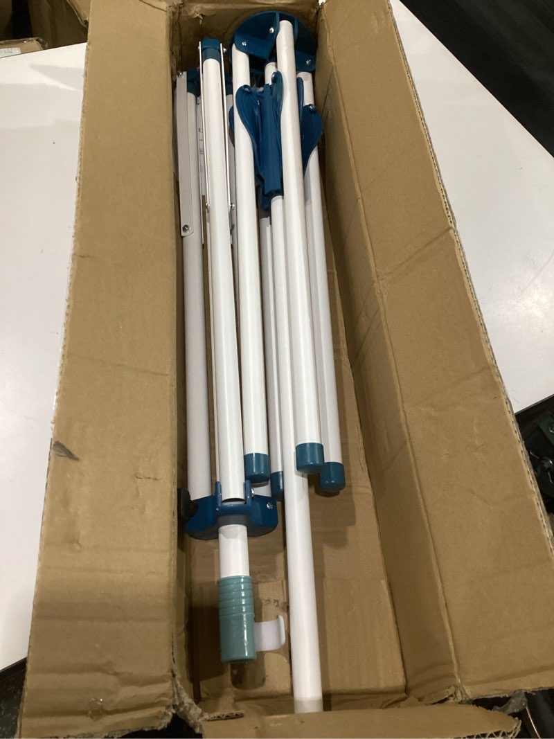 Condition photo showing Good Condition for (incomplete parts)tripod clothes drying rack folding indoor, portable drying rack clothing and height-adjustable, space saving laundry drying rack